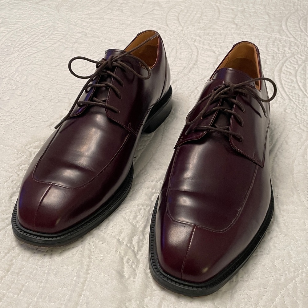 ROCKPORT Men’s Brown Leather Dress Shoes Size 12 Lace Up Tie Shoes Like New - Picture 14 of 14